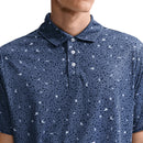 Nike Par Dri-Fit Microprint Birds Polo Shirt - Diffused Blue