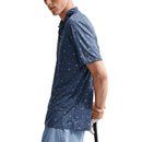 Nike Par Dri-Fit Microprint Birds Polo Shirt - Diffused Blue