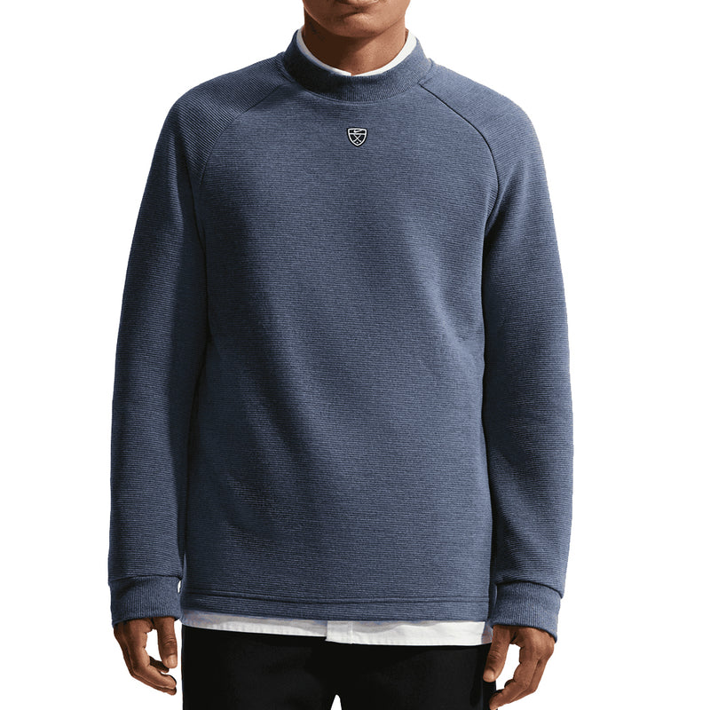 Nike Par Therma-Fit Crew Neck Pullover - College Navy/White/Black