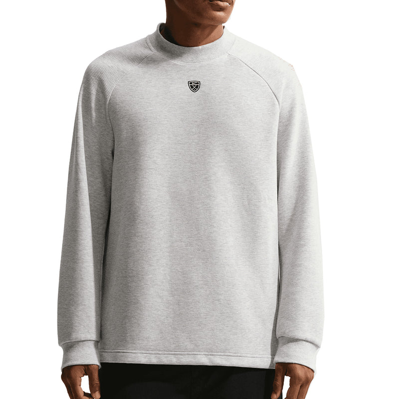 Nike Par Therma-Fit Crew Neck Pullover - Wolf Grey/White/Black