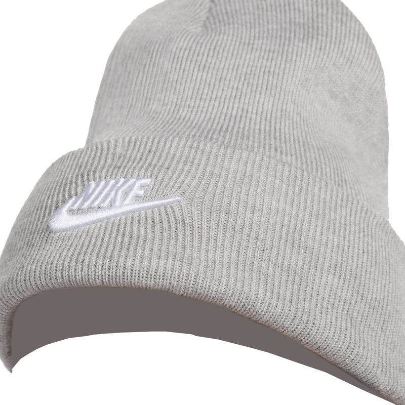 Nike Peak Beanie - Dk Grey Heather/White