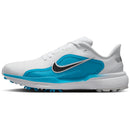 Nike Pegasus 1 G Waterproof Spiked Shoes - White/Black/Light Current Blue