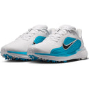 Nike Pegasus 1 G Waterproof Spiked Shoes - White/Black/Light Current Blue