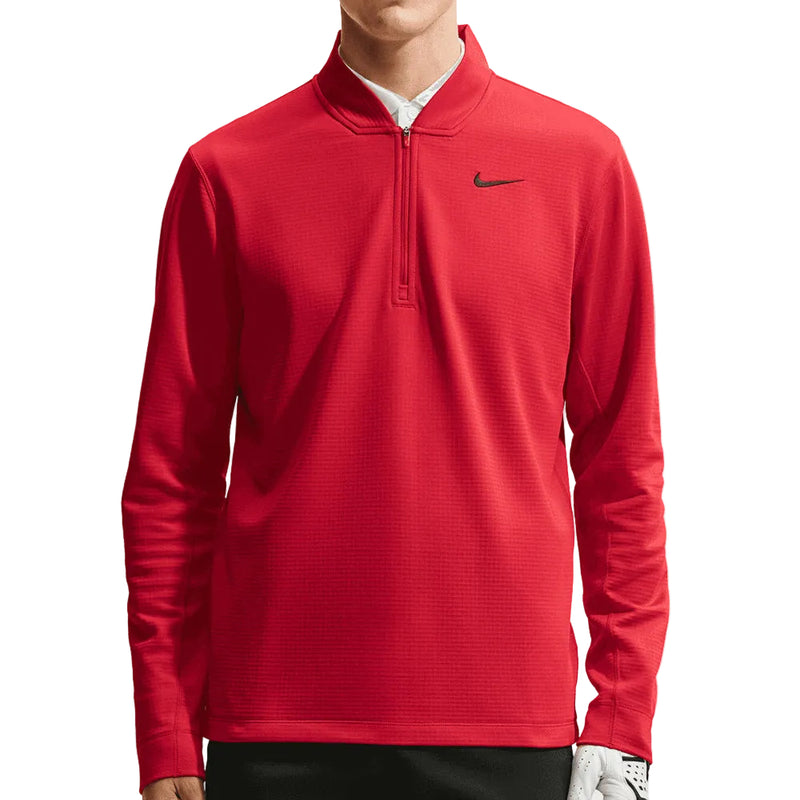 Nike Therma-Fit Velocity 1/2 Zip Pullover - Gym Red/Black