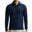 Nike Dri-Fit Velocity Long Sleeve Polo Shirt - College Navy/White