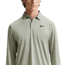 Nike Dri-Fit Velocity Long Sleeve Polo Shirt - Jade Horizon/Black