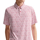 Nike Velocity Dri-Fit Micro-Print Polo Shirt - Gym Red/Gym Red/White