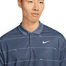 Nike Dri-FIT Victory+ Ripple Polo Shirt - Midnight Navy/Diffused Blue/White