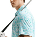 Nike Dri-Fit Velocity Micro-Print Polo Shirt - Baltic Blue/Baltic Blue/White