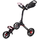 Bag Boy Nitron Auto Open 3-Wheel Push Trolley - Black/Red