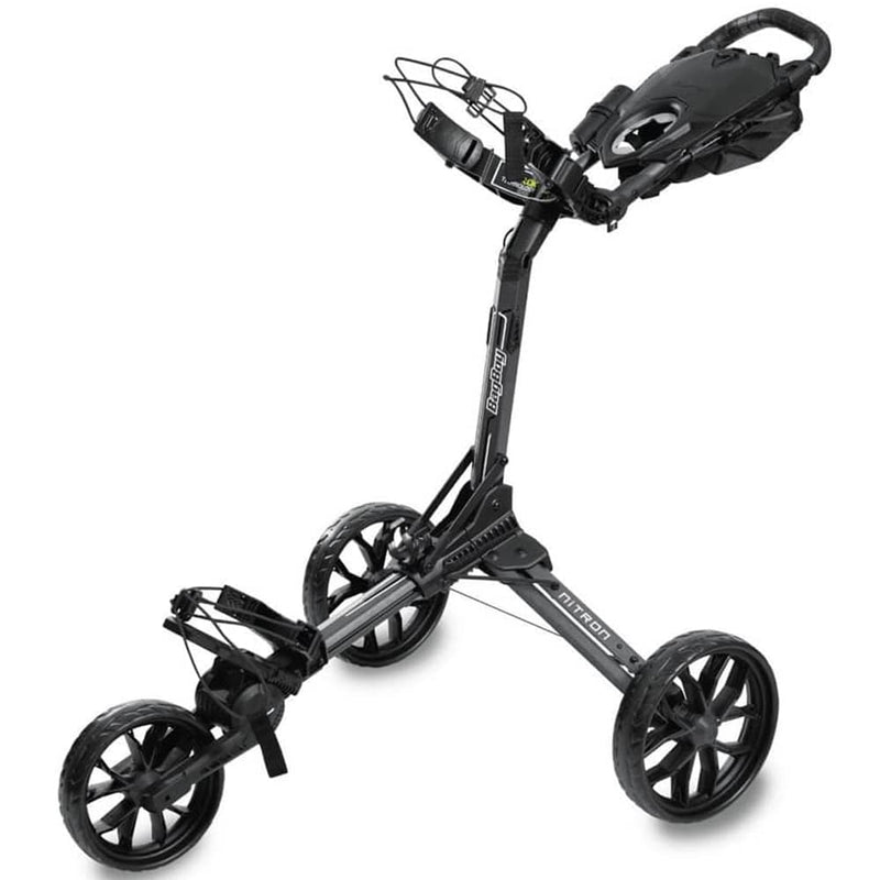 Bag Boy Nitron Auto Open 3-Wheel Push Trolley - Graphite/Charcoal