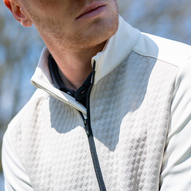 Ping Nolan 1/4 Zip Pullover - Willow/Egret