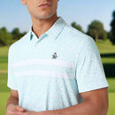 Original Penguin Engineered Novelty Striped Polo Shirt - Bright White