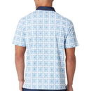 Original Penguin Pete’s Cocktail Windowpane Polo Shirt - Bright White