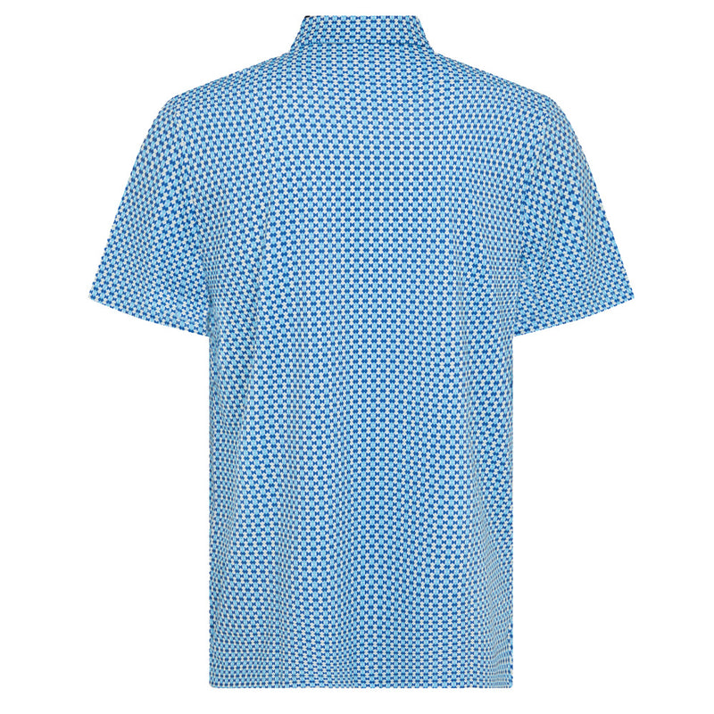 Original Penguin Pete’s Bowtie Print Polo Shirt - Blue Grotto