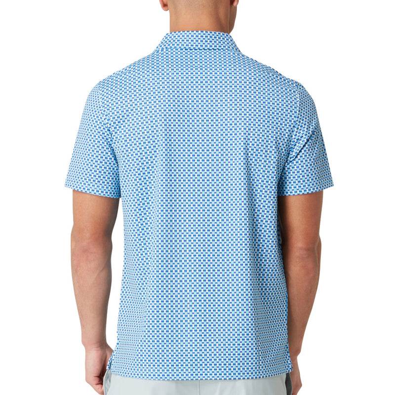 Original Penguin Pete’s Bowtie Print Polo Shirt - Blue Grotto