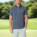 Original Penguin Heritage Stripe Polo Shirt - Black Iris