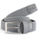 Oscar Jacobson Mews Braided Belt - Light Grey