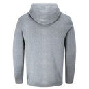 Oscar Jacobson Kennedy Lightweight Knitted Hoodie - Pewter Marl