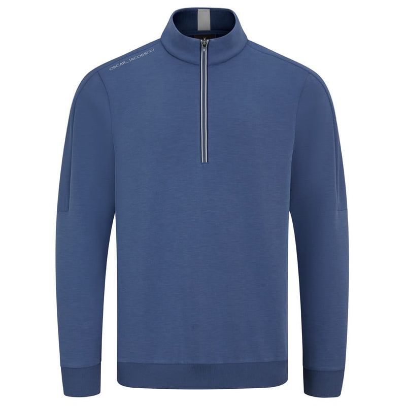 Oscar Jacobson Drew 1/4 Zip Pullover - Savoy Blue