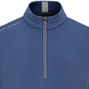 Oscar Jacobson Drew 1/4 Zip Pullover - Savoy Blue