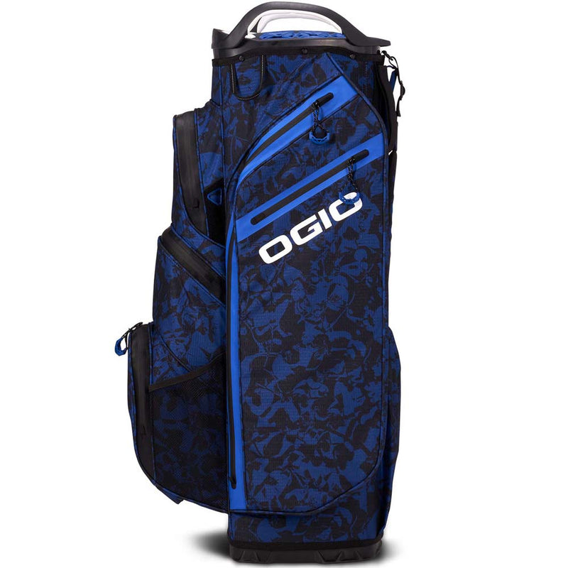 Ogio Golf All Elements Silencer Waterproof Cart Bag - Blue Floral Abstract