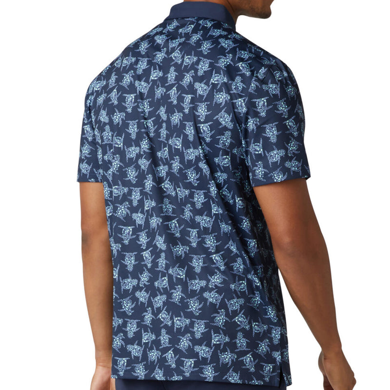 Original Penguin All Over 60 Floral Print Polo Shirt - Black Iris