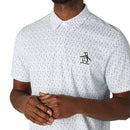 Original Penguin All Over Golf Ball Print Polo Shirt - Bright White