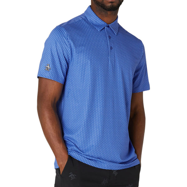 Original Penguin All Over Pete Print Sleeve Polo Shirt - Nebulas