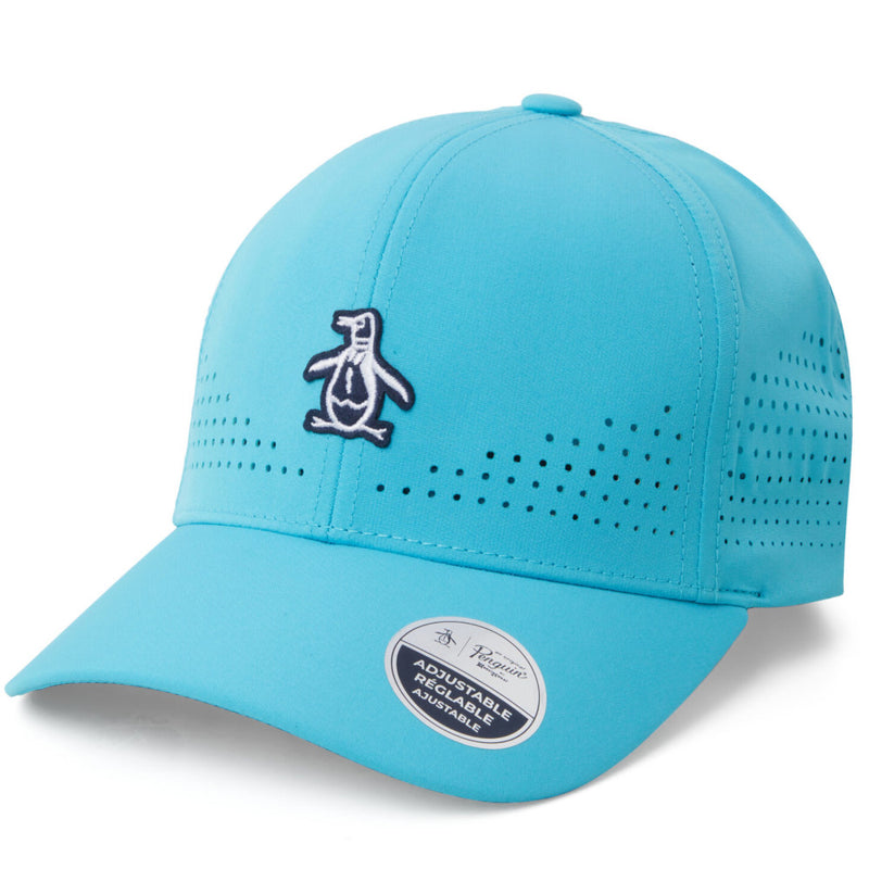 Original Penguin Country Club Perforated Cap - Blue Atoll