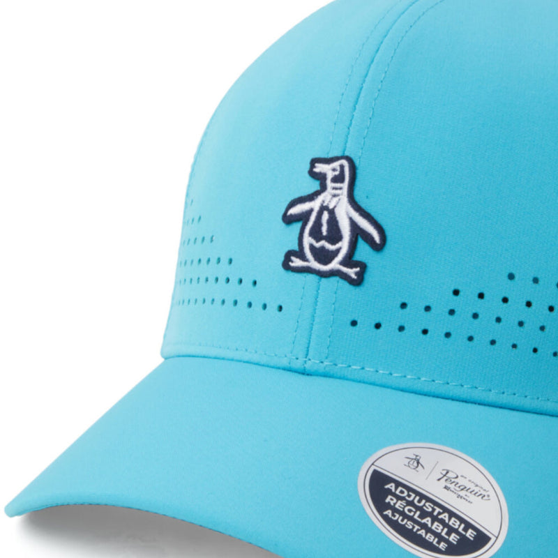 Original Penguin Country Club Perforated Cap - Blue Atoll