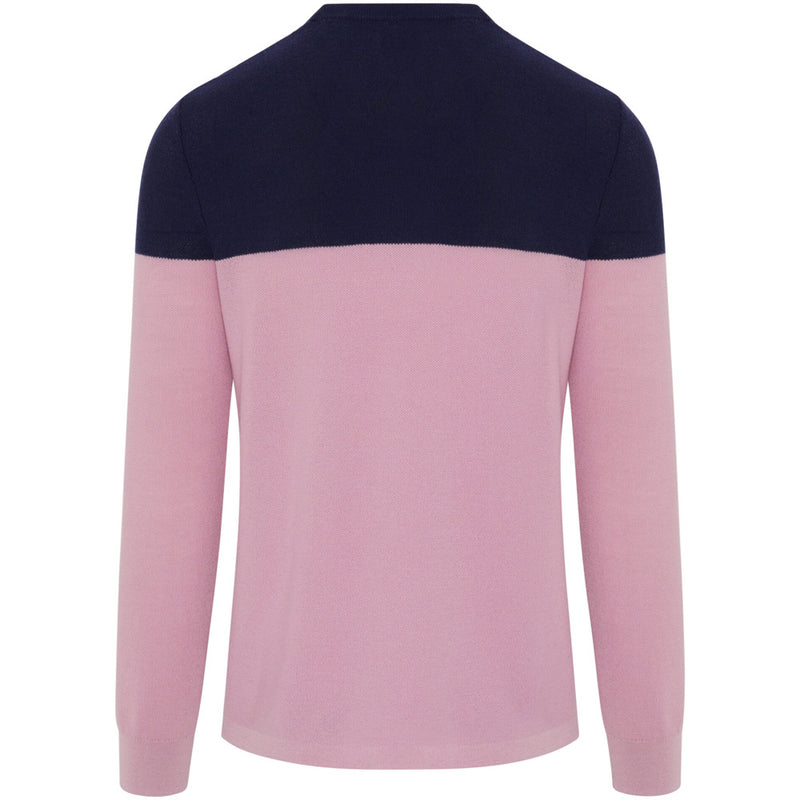 Original Penguin Heritage Colour Block Sweater - Gelato Pink