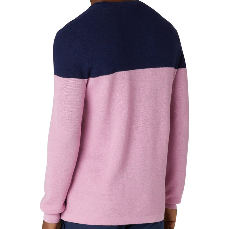 Original Penguin Heritage Colour Block Sweater - Gelato Pink