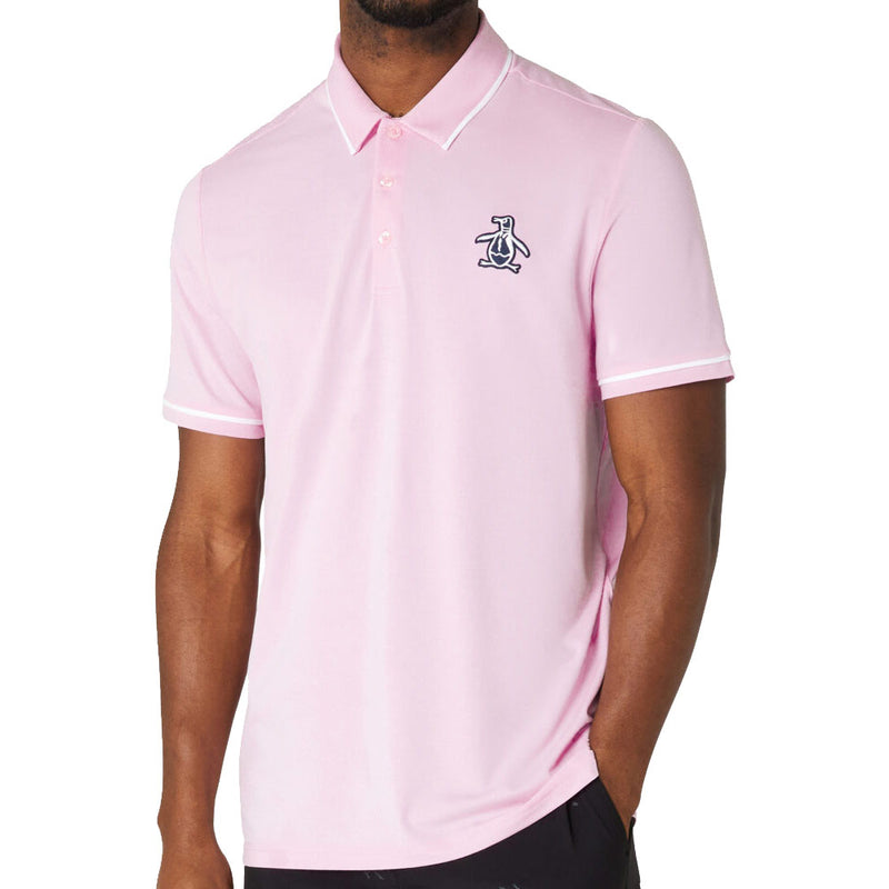 Original Penguin Heritage Polo Large Pete Logo Polo Shirt - Gelato Pink