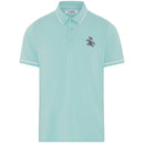 Original Penguin Heritage Polo Large Pete Logo Polo Shirt - Tanager Turquoise
