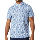 Original Penguin Pete's Game Grid Print Polo Shirt - Black Iris