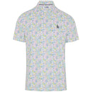 Original Penguin Pete's Game Grid Print Polo Shirt - Bright White