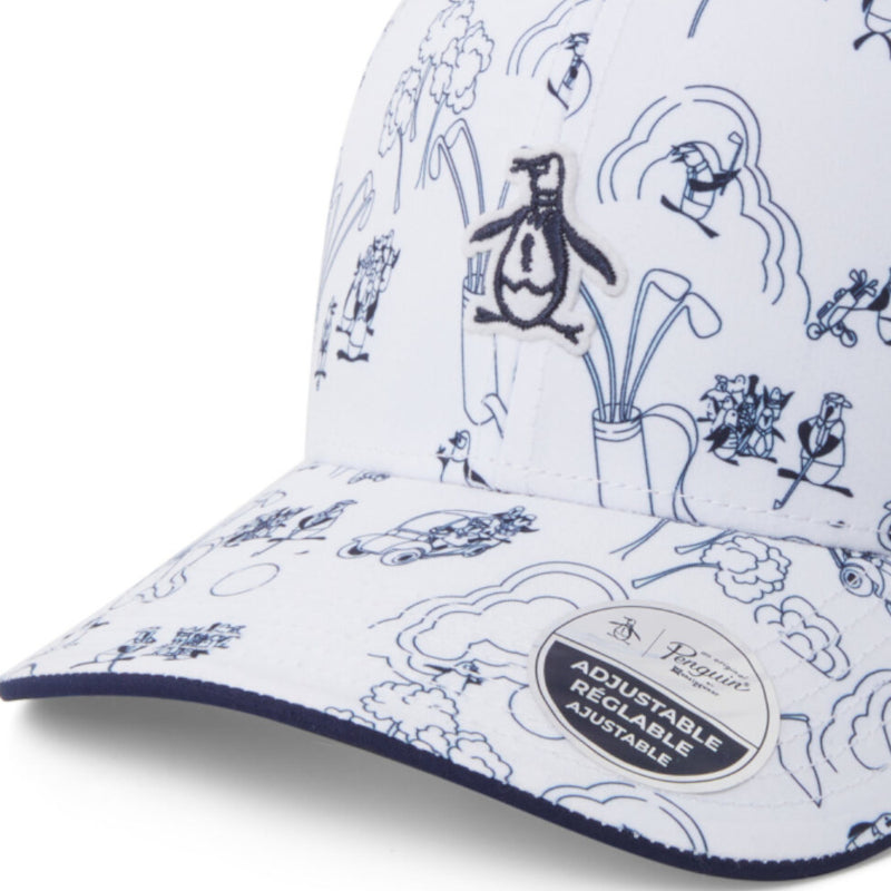 Original Penguin Season Of Love Pete Print Cap - Bright White