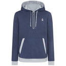 Original Penguin 1/4 Zip Colour Block Hoodie - Black Iris Bijou Heather