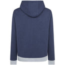 Original Penguin 1/4 Zip Colour Block Hoodie - Black Iris Bijou Heather