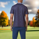 Original Penguin All Over Pete Print Polo Shirt - Black Iris