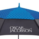 Oscar Jacobson Gio Print Dual Canopy Umbrella - Black/Cobalt