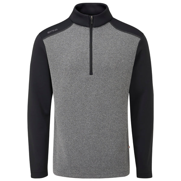 Ping Ramsey 1/2 Zip Pullover - Black Marl/Black