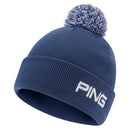 Ping Cresting Knit Bobble Beanie - Deep Sea Blue