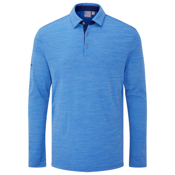 Ping Creek Polo Shirt - Tidal Blue Melange