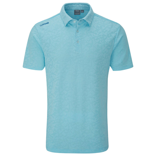Ping Geo-Camo Polo Shirt - Crystal Blue