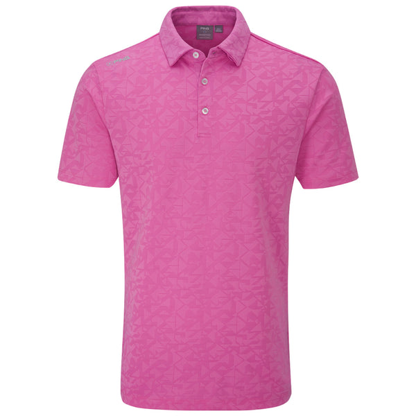 Ping Geo-Camo Polo Shirt - Ultra Pink