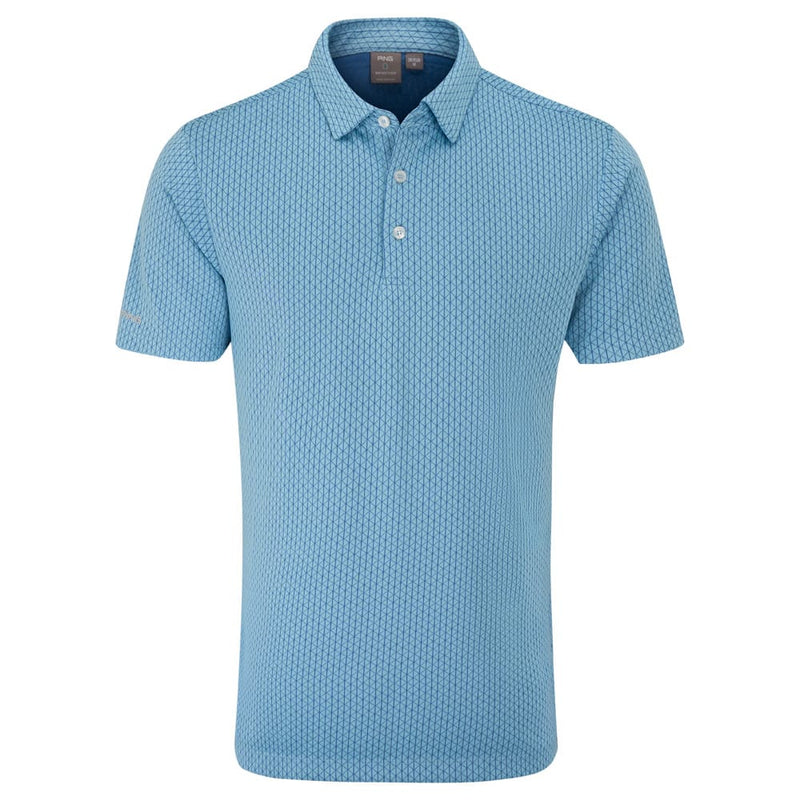 Ping Hershel Polo Shirt - Dusty Blue Multi