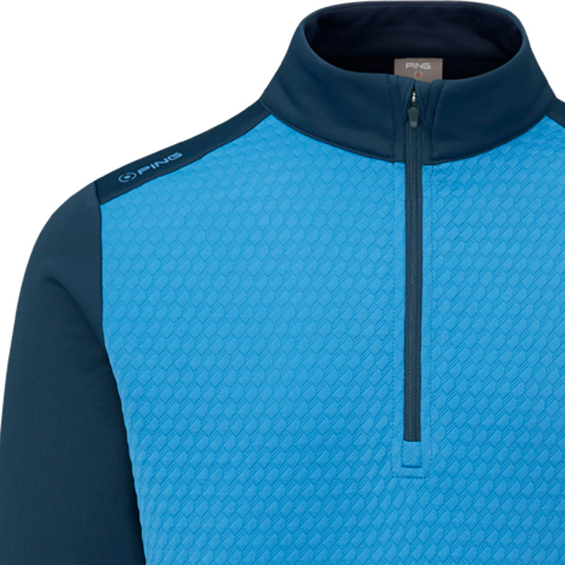 Ping Nolan 1/4 Zip Pullover - Tidal Blue/Navy