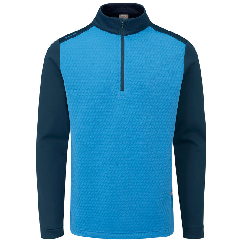 Ping Nolan 1/4 Zip Pullover - Tidal Blue/Navy